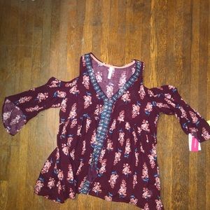 Cold shoulder blouse